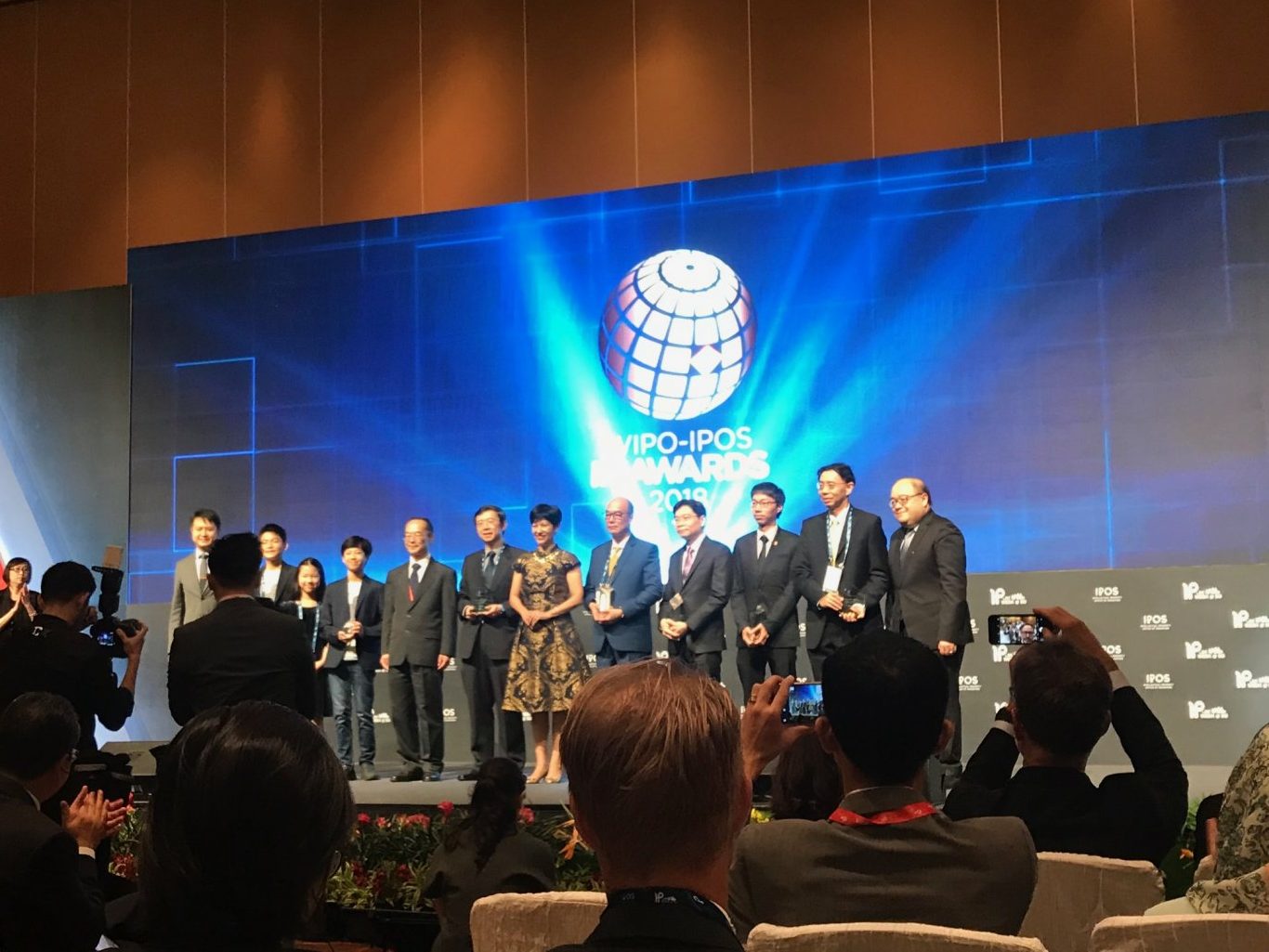 Winners of WIPO-IPOS IP Awards 2018