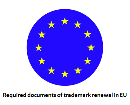 Required documents of trademark renewal in EU