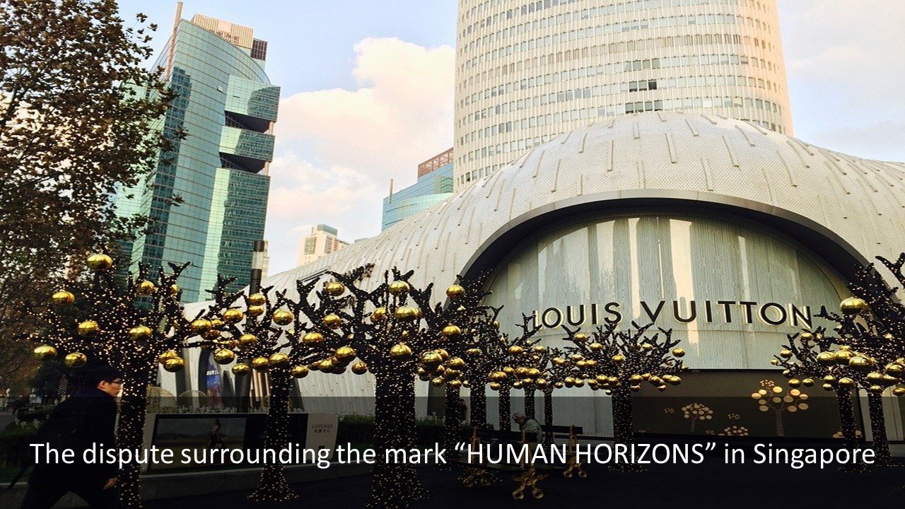 The dispute surrounding the mark “HORIZON” in Singapore, Problems about the "HORIZON" trademark, HORIZON, HUMAN HORIZONS,