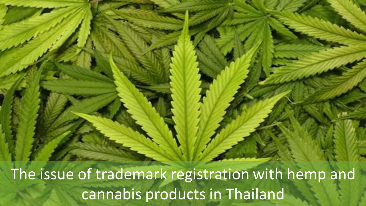 The issue of trademark registration with hemp and cannabis products in Thailand, Cannabis and hemp in Thailand, Cannabis and hemp, Role of cannabis and hemp in IP field in Thailand